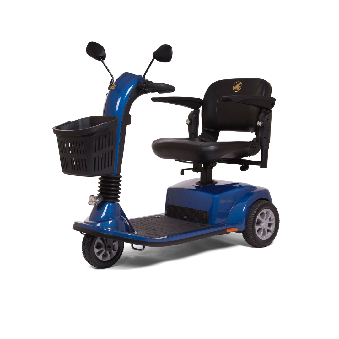 Golden Technologies Companion 3 Wheel Mid Size Luxury Scooters - Blue